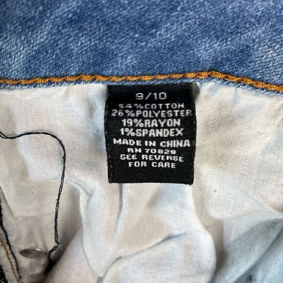 Rue 21 Distressed Stretch Fit Denim Shorts Size 9/10 EUC - Picture 4 of 4